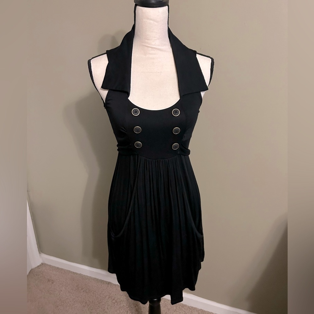 Forever 21 black sailor dress